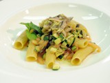 Rigatoni Clams and zucchini